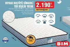 HOMEDİUS VOYAGE KUŞTÜYÜ SÜNGERLİ TEK KİŞİLİK YATAK